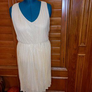 Worthington Gold glitter party dress, Size L